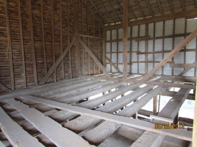 Original floor in historical barn that was later turned into a barn wedding venue in Virginia.